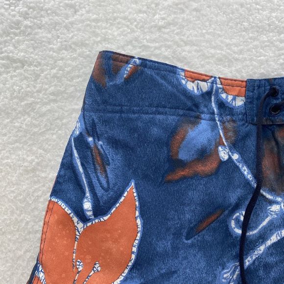 Nautica Board Shorts Men's 36 Multicolor Floral Preppy Tropical Swim Trucks - Picture 3 of 16